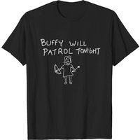 Buffy Patrouillera en Noir - T-shirt Buffy contre les vampires