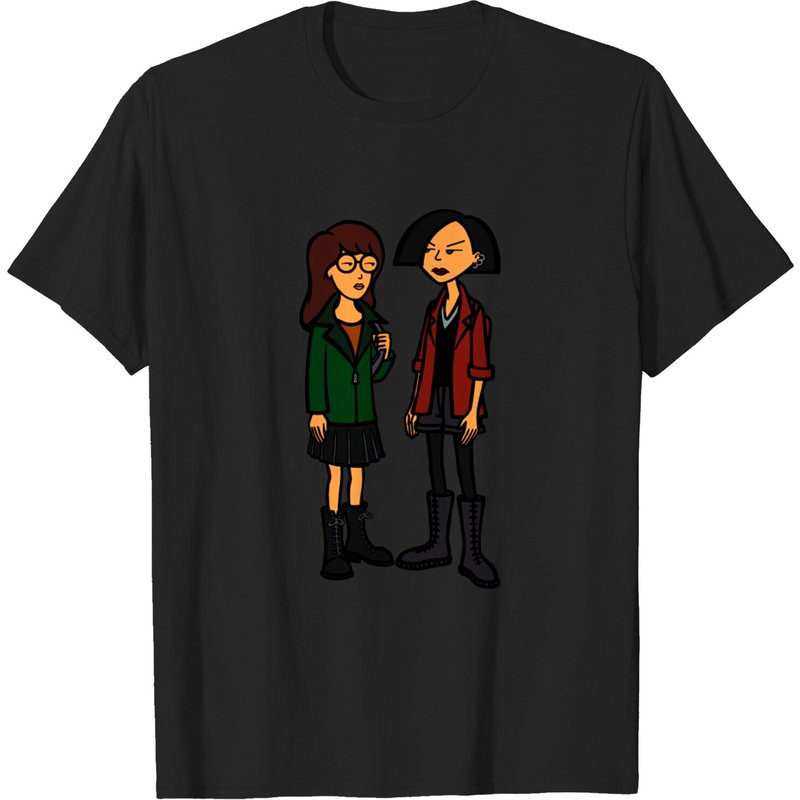 Daria And Jane - T-shirt Daria pour hommes en noir — T-shirts pour hommes