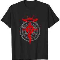 T-shirt pour hommes Fullmetal Alchemist en noir
