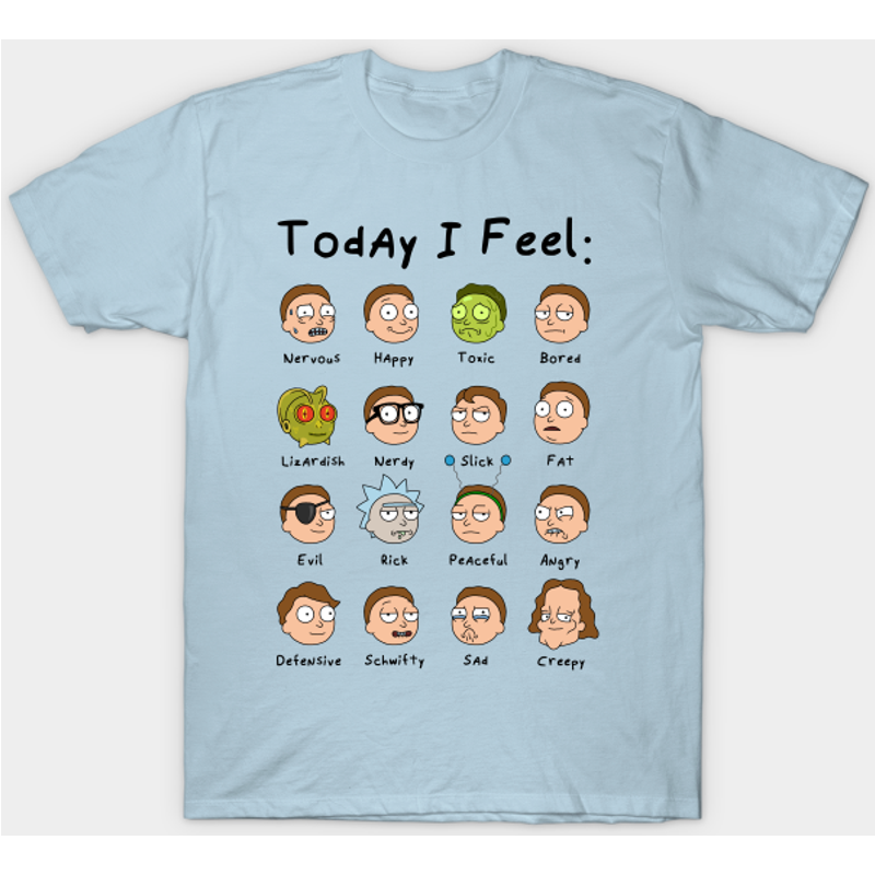 Today I Feel Morty - T-shirt pour hommes Rick And Morty — T-shirts pour hommes