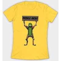 T-shirt pour hommes Pickle Rick - Noir — T-shirts pour hommes