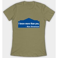 T-shirt Ron Swanson I Know More Than You pour hommes — T-shirts pour hommes