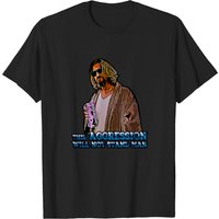 T-shirt pour hommes The Big Lebowski Aggression Will Not Stand
