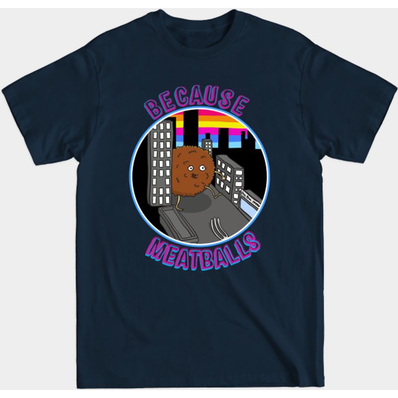Because Meatballs - Cartoons - T-shirt pour hommes — T-shirts pour hommes