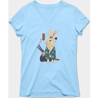 Ronin Usagi Rabbit T-Shirt for Men in Black