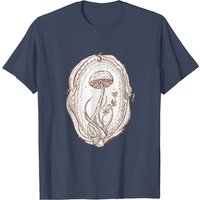 T-shirt Fungi Champignon pour hommes en noir — T-shirts pour hommes