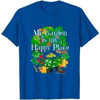 Jardinage Mon Jardin Est Mon Endroit Heureux T-Shirt pour Hommes