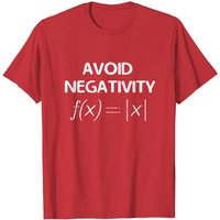 Avoid Negativity Mathematics T-Shirt for Men Black — Mens T Shirts