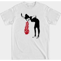 Banksy Lovesick Men's T-Shirt in Black — Mens T Shirts