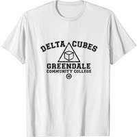 Greendale Delta Cubes Fraternity Community T-Shirt for Men