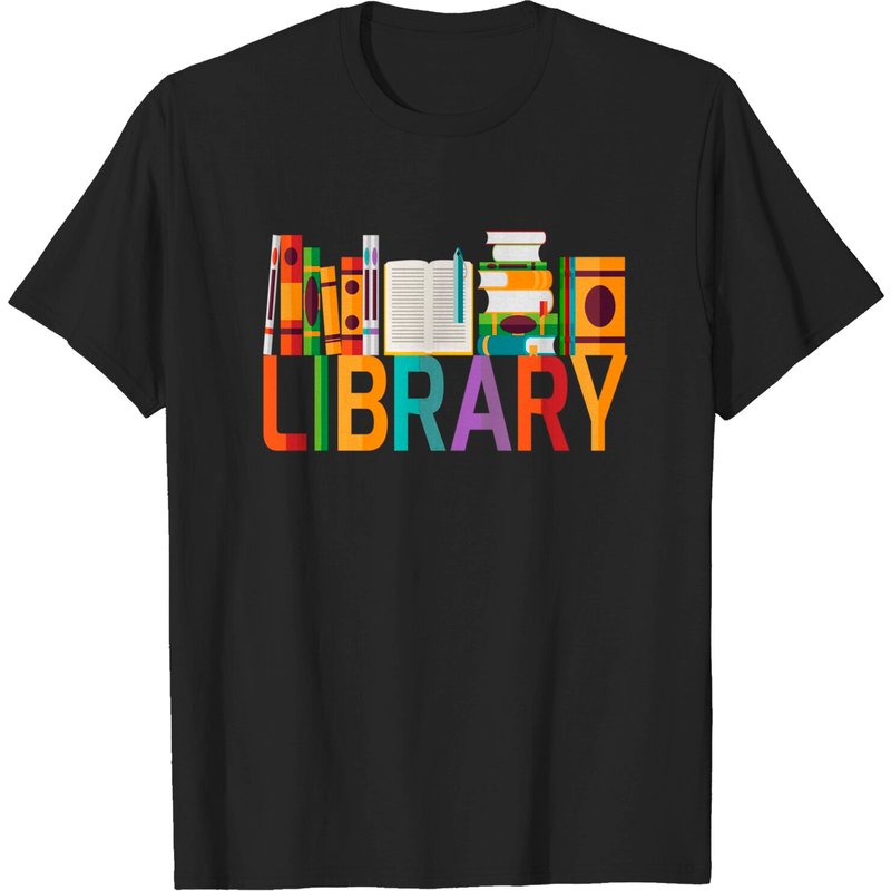 Library Men's T-Shirt in Black