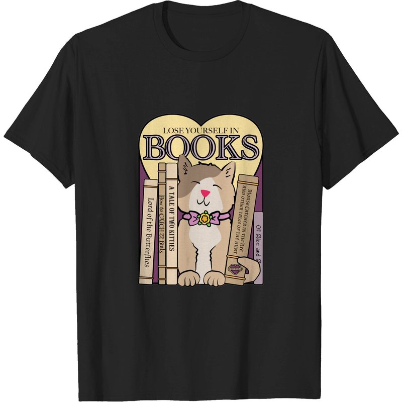 T-shirt Bibliothèque Perds-toi dans les Livres pour Hommes — T-shirts pour hommes