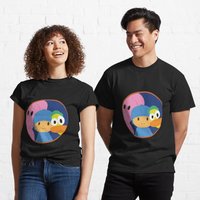 Pocoyo Pato The Duck And Elly T-Shirt For Men Black