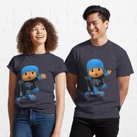 T-shirt Pocoyo Amusant pour Hommes en Noir — T-shirts pour hommes