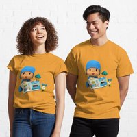 T-shirt Pocoyo drôle pour hommes en noir — T-shirts pour hommes