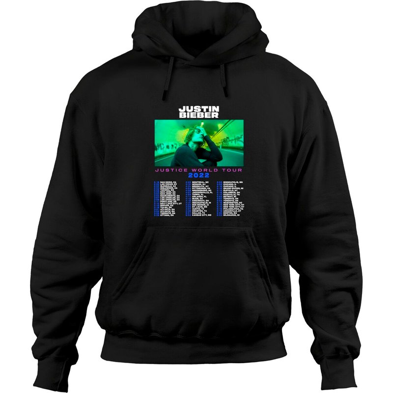 Hoodie Justin Bieber Justice World Tour Amérique du Nord — Sweats à capuche pour hommes
