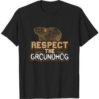 T-shirt pour hommes Respect The Groundhog — T-shirts pour hommes