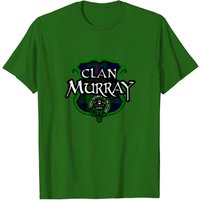 Clan Murray Tartan Crest Badge Men's T-Shirt — Mens T Shirts