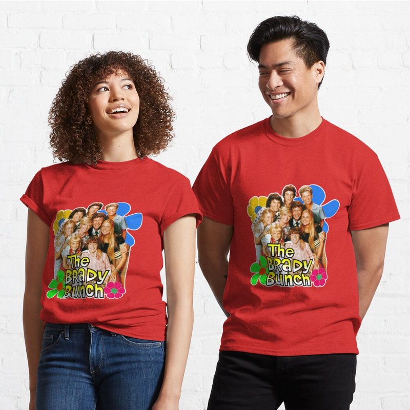 Brady Bunch Classic T-Shirt for Men in Black — Mens T Shirts