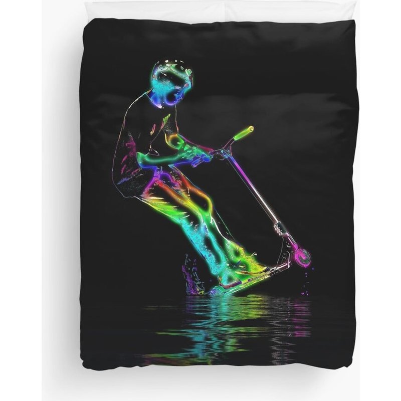 Housse de couette Puddle Jumping - Scooter Boy — Housses de couette
