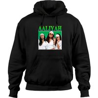 Hoodie Aaliyah à Capuchon Unisexe en Noir