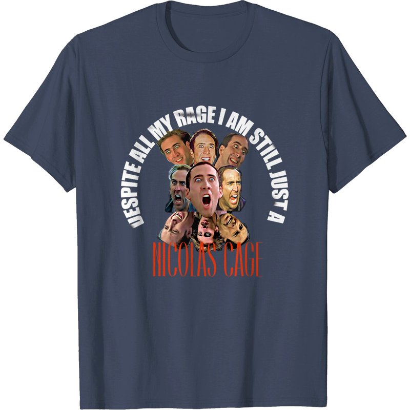 T-Shirt Nicolas Cage Rage! pour hommes - Noir