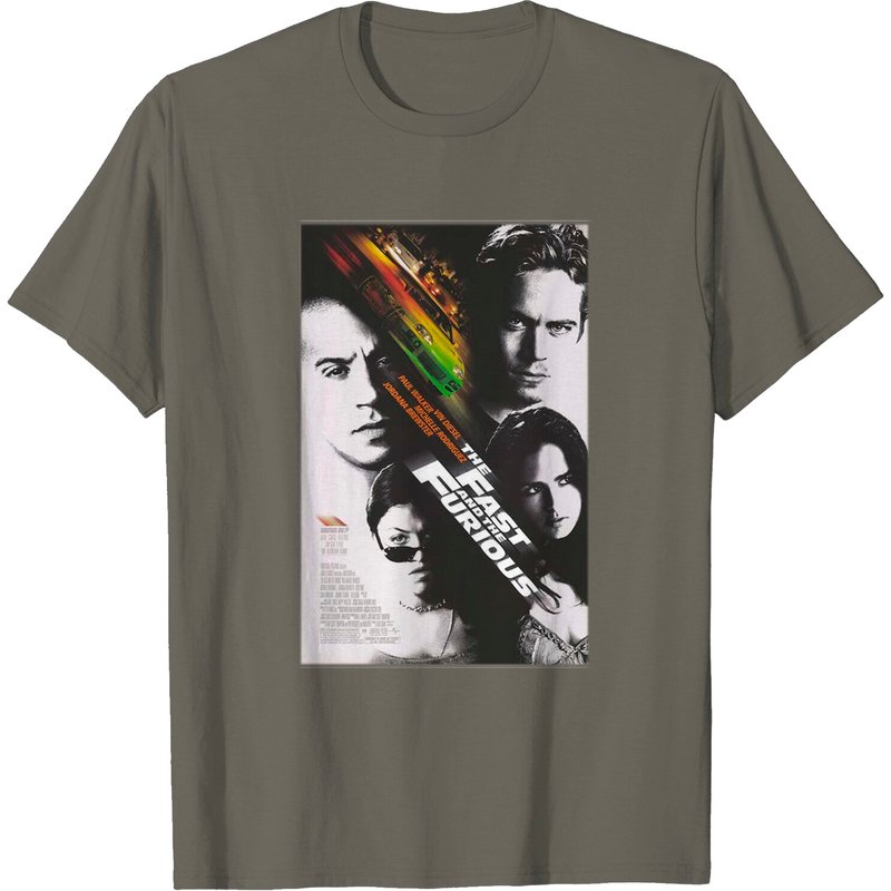 Fast & Furious Classic Movie Poster T-Shirt for Men — Mens T Shirts