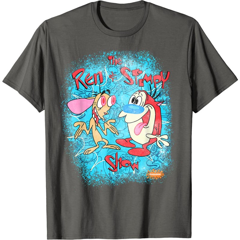 Nickelodeon The Ren And Stimpy Show Graphic T-Shirt for Men — Mens T Shirts