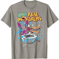 Nickelodeon Aaahh Real Monsters Toilet Bowl Surprise T-Shirt for Men — Mens T Shirts