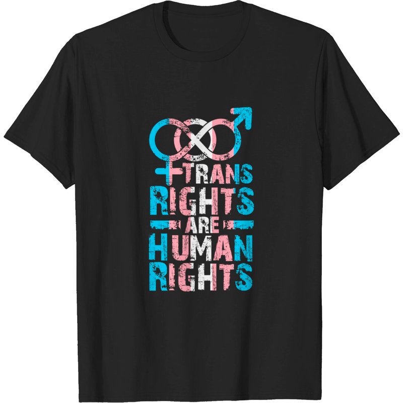 Trans Rights Are Human Rights Men's T-Shirt — Mens T Shirts