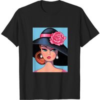 T-shirt pour hommes Barbie Doll avec boucles d'oreilles en perles — T-shirts pour hommes