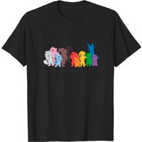 T-shirt Progress Pride Puppies pour hommes - Noir