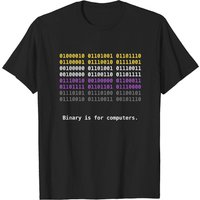 T-shirt Drapeau de Fierté Nonbinaire - Binary Is For Computers