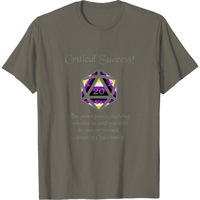 T-shirt pour hommes Nonbinary Pride Critical Success — T-shirts pour hommes