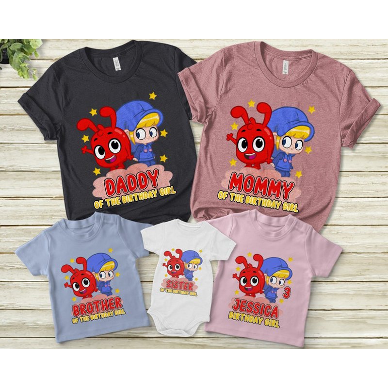 T-Shirts d'anniversaire personnalisés Morphle pour hommes