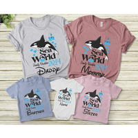 T-shirts personnalisés pour hommes - Vacances en famille Sea World 2023 — T-shirts pour hommes