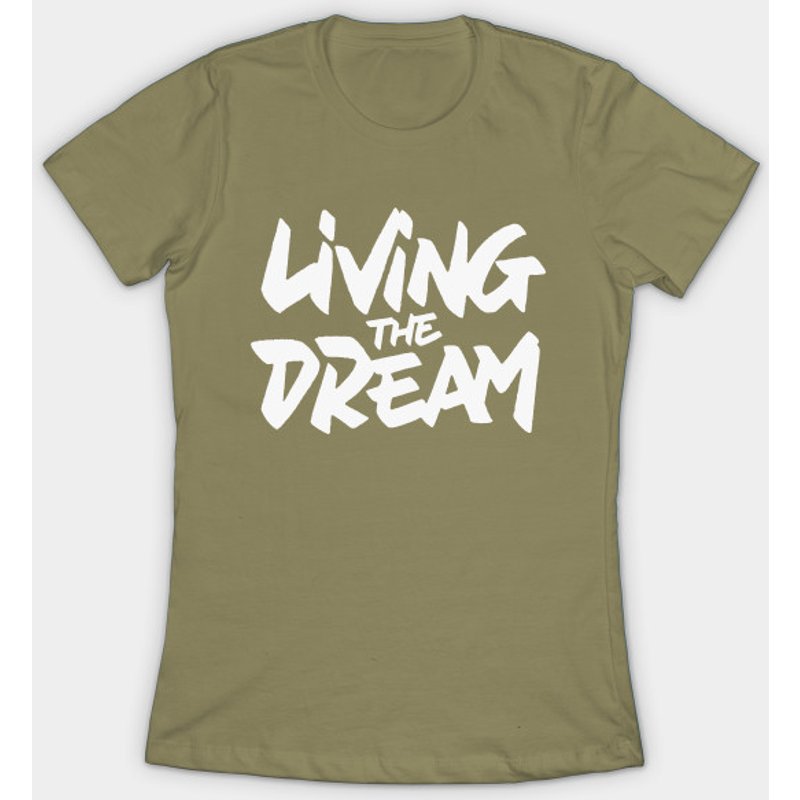 T-shirt pour hommes Living The Dream en noir — T-shirts pour hommes