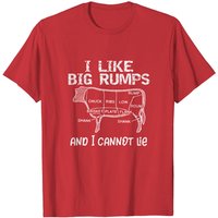 T-shirt I Like Big Rumps pour hommes en noir