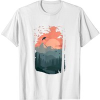 T-shirt Nature Along The Trail pour hommes - Noir — T-shirts pour hommes