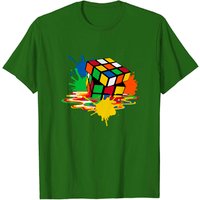 Melting Rubiks Cube Men's T-Shirt — Mens T Shirts