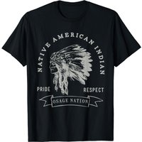 Osage Nation Native American Indian Pride Respect T-Shirt for Men — Mens T Shirts