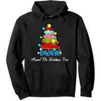 Hoodie Crocin autour du sapin de Noël pour unisexe