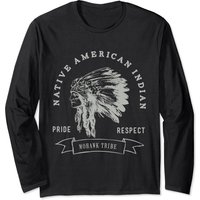T-shirt à manches longues Mohawk Tribe Fierté Amérindienne