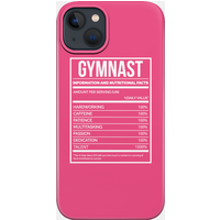Nutrition Label Gymnast Phone Case for iPhone