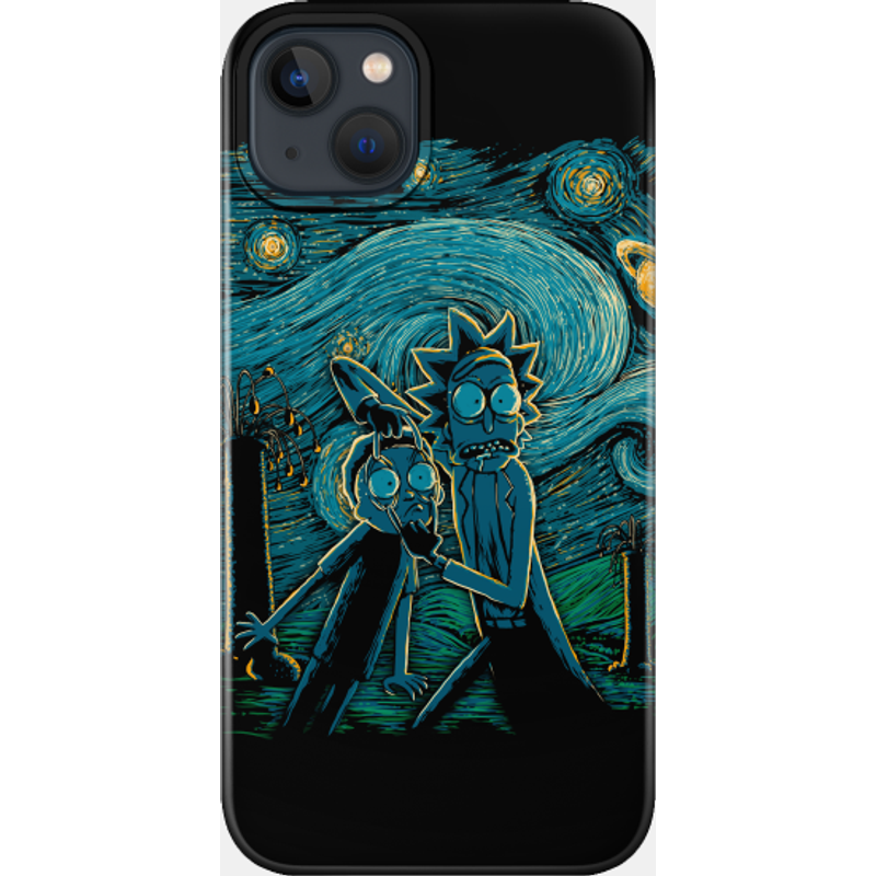 Coque de téléphone Impressionniste Science - Rick et Morty — Coque de téléphone