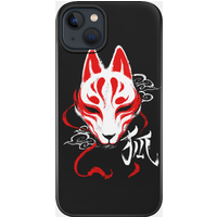 Kitsune Kanji Ink Mask - Japanese Spirit Fox Phone Case — Phone Case