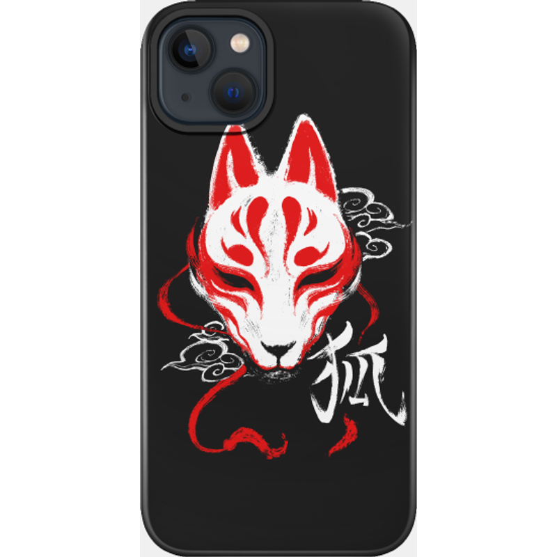 Coque de téléphone Kitsune Kanji Ink Mask - Renard Esprit Japonais — Coque de téléphone