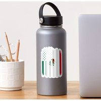 Autocollant combiné du drapeau du Mexique et de l'Amérique — Autocollants et stickers