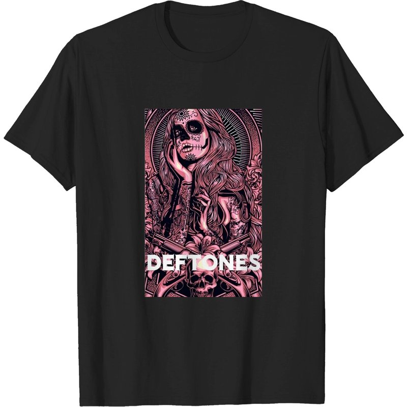 T-Shirt Deftones pour Homme en Coton à Col Rond et Manches Courtes — T-shirts pour hommes