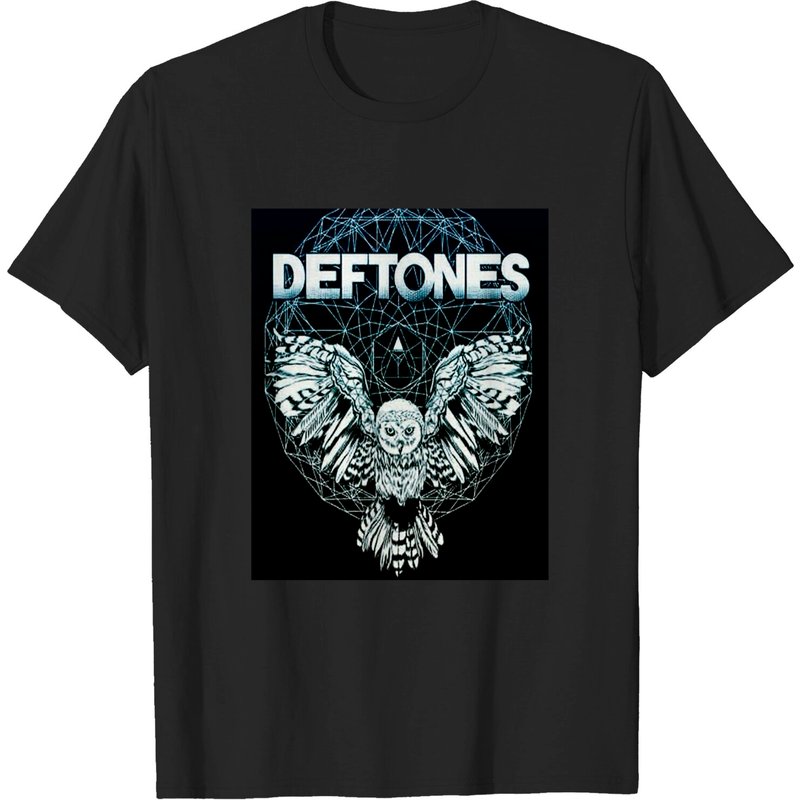 T-shirt Coll Metal Deftones Classique pour Hommes